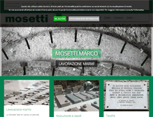 Tablet Screenshot of mosettimarmi.com